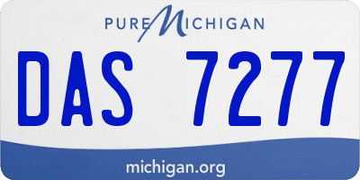 MI license plate DAS7277