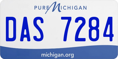 MI license plate DAS7284