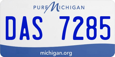 MI license plate DAS7285