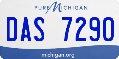 MI license plate DAS7290