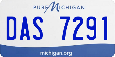 MI license plate DAS7291