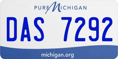 MI license plate DAS7292