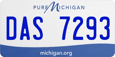MI license plate DAS7293