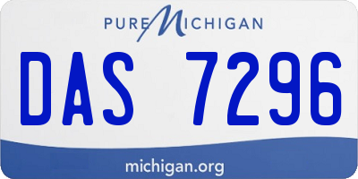 MI license plate DAS7296