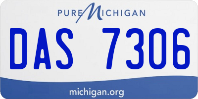 MI license plate DAS7306