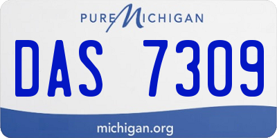 MI license plate DAS7309