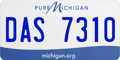 MI license plate DAS7310