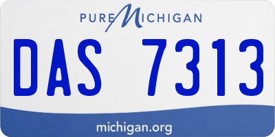 MI license plate DAS7313