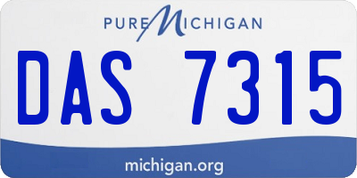 MI license plate DAS7315