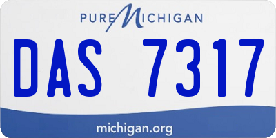 MI license plate DAS7317