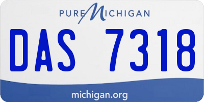 MI license plate DAS7318
