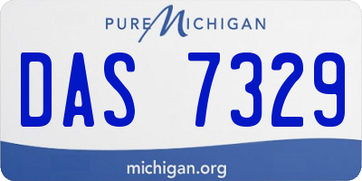 MI license plate DAS7329