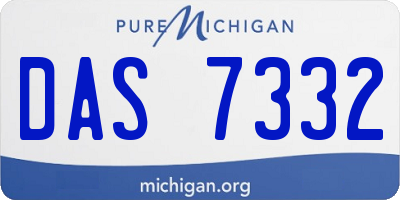 MI license plate DAS7332
