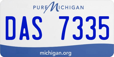 MI license plate DAS7335