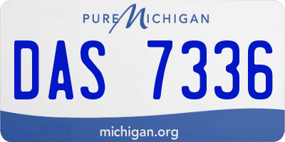 MI license plate DAS7336