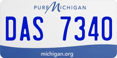 MI license plate DAS7340