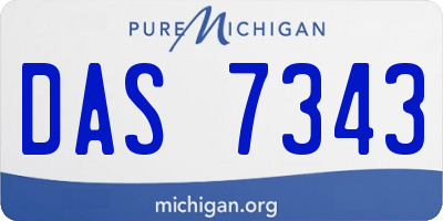 MI license plate DAS7343