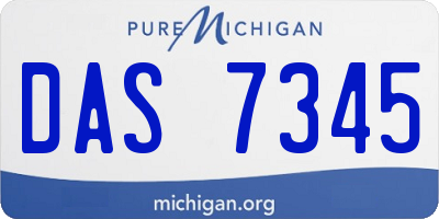 MI license plate DAS7345