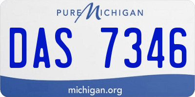 MI license plate DAS7346