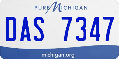 MI license plate DAS7347