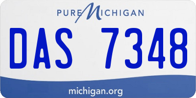 MI license plate DAS7348