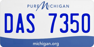 MI license plate DAS7350