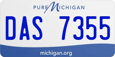 MI license plate DAS7355