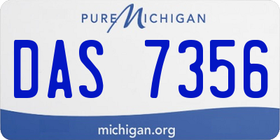 MI license plate DAS7356