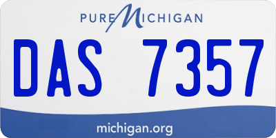 MI license plate DAS7357