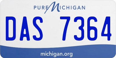 MI license plate DAS7364