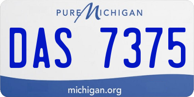 MI license plate DAS7375