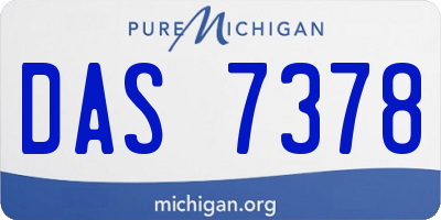 MI license plate DAS7378