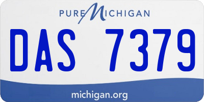 MI license plate DAS7379