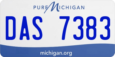 MI license plate DAS7383