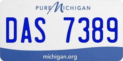 MI license plate DAS7389