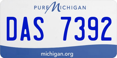 MI license plate DAS7392