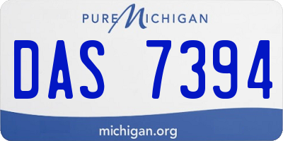 MI license plate DAS7394