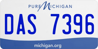 MI license plate DAS7396