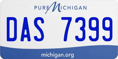 MI license plate DAS7399