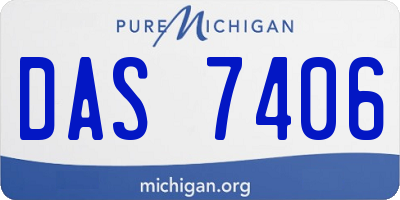 MI license plate DAS7406