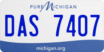MI license plate DAS7407