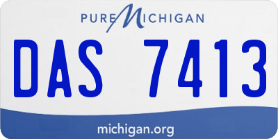 MI license plate DAS7413