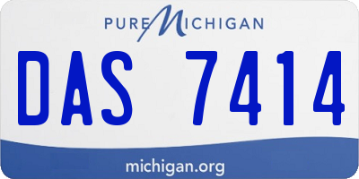 MI license plate DAS7414