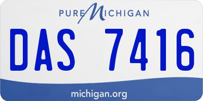 MI license plate DAS7416