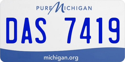 MI license plate DAS7419