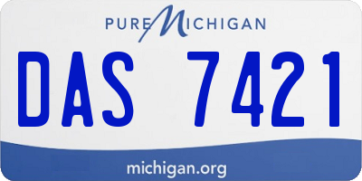 MI license plate DAS7421