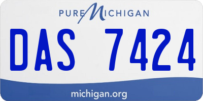 MI license plate DAS7424
