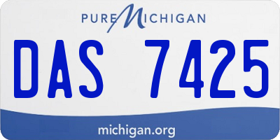 MI license plate DAS7425