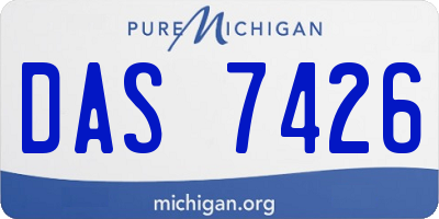 MI license plate DAS7426