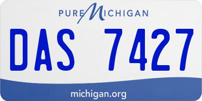 MI license plate DAS7427